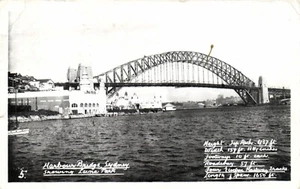 PC AUSTRALIA PUENTE DEL PUERTO DE SYDNEY MOSTRANDO LUNA PARK, postal vintage (b53764) - Imagen 1 de 2