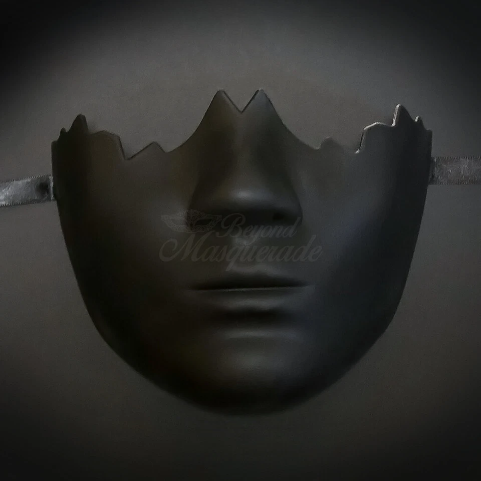DIY Superhero Costume Mask Venetian Black Blank Halloween Masquerade Mask - Image 1 of 1
