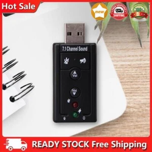 Externe USB-Audio-Sound Karte Adapter virtuelle 7.1 USB 2.0 Mic Lautsprecher Aud - Bild 1 von 5