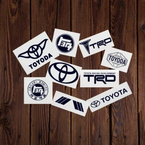 9-Sticker Pack Toyota Logo Car Vinyl Decal Toyota Bumper Sticker TRD - Bild 1 von 3