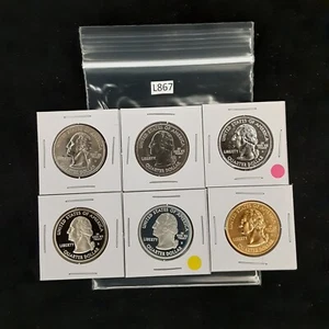 2003 Alabama State Quarters Set! 6 Different coins! 1 90% silver!! L867 - Picture 1 of 2