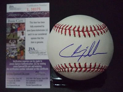 CHRIS TILLMAN BALTIMORE ORIOLES SIGNED AUTOGRAPH ROMLB BASEBALL JSA COA #L38075 - Image 1 of 4