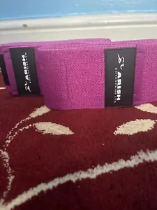 Purple knee wraps ,weight lifting gym knee guards - Picture 1 of 3