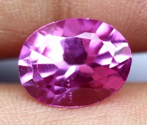 3.55 Ct Certified Flawless Natural Burma Pink Ruby Oval Cut Loose Gemstone - Picture 1 of 5