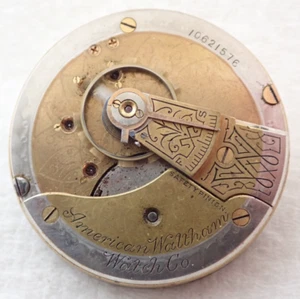 ANTIQUE 18s WALTHAM GRADE 3 11 JEWEL OPEN FACE TWO TONE POCKET WATCH MOVEMENT - Picture 1 of 2