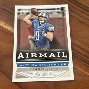 2013 Score - Airmail #231 Matthew Stafford - Picture 1 of 2
