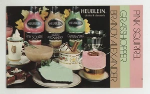 Cocktail Recipe Book Heublein DRINKS & DESSERTS Grasshopper Pink Squirrel Brandy - Picture 1 of 5