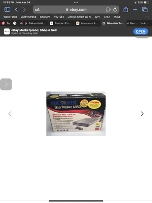 Microtek ScanMaker 4800 Flatbed Scanner - Image 1 of 2