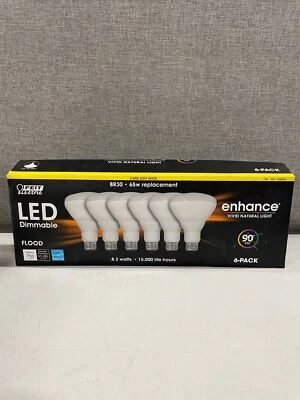 Feit Electric Dimmable Led BR 30 Flood 65W Soft White, 6 Count - Image 1 of 3