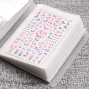 100 Ranuras Arte en Uñas Pegatinas Almacenamiento Libro Álbum Vacío Calcomanías Coleccionismo Organizador - Imagen 1 de 27