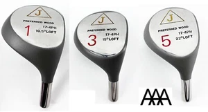 J Preferred 10.5* DRIVER 3 & 5 Fairway Wood HEAD ONLY [QTY=3] NEW - Picture 1 of 3