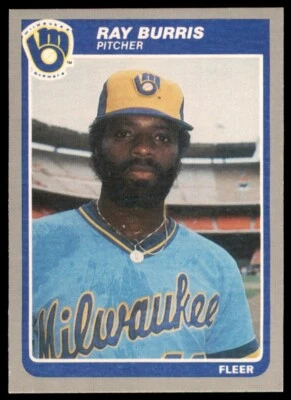 1985 Fleer Update #U-15 Ray Burris Milwaukee Brewers - Image 1 of 2