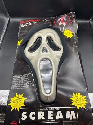 Vintage 1997 Scream Bleeding Ghost Face Halloween Mask - Imagem 1 de 4