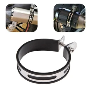 Motorcycle Exhaust Muffler Silencer Hanger Clamp Strap Mount Bracket - Picture 1 of 6