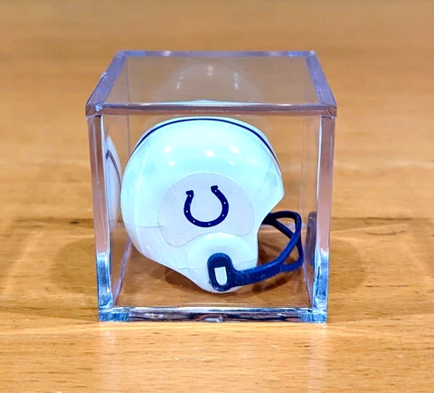 OPI AFC BALTIMORE COLTS VTG NFL Mini Gumball Football Helmet & Display Box, Nice Cover