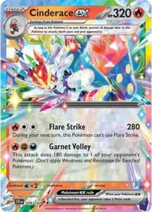 Pokémon TCG Cinderace ex 028/142 Ultra Rare Stellar Crown NM/M - Picture 1 of 1