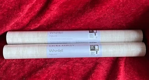 2 Rolls LAURA ASHLEY WHINFELL NATURAL WALLPAPER - Picture 1 of 6