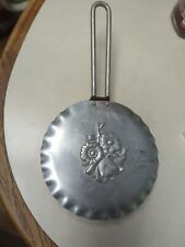 Vintage Nasco Italy Aluminum Silent Butler with Raised Floral Design