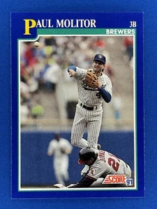 1991 Score #49 Paul Molitor Brewers HOF - Picture 1 of 2