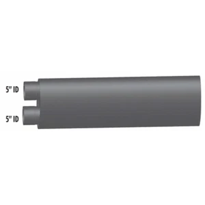 Silenciador ovalado corto BESTfit 29 pulgadas con identificación de 5 pulgadas para Kenworth - Imagen 1 de 1