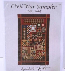 Quilt Pattern Reproduction Quilts Karen Witt 204 Civil War Sampler 62x98 - Picture 1 of 4