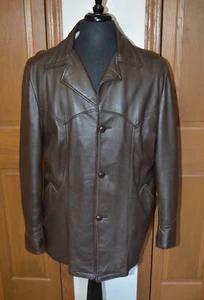 VTG Men's Genuine Deerskin Coat Jacket 46 MIDWESTERN SPORTS TOGS - Picture 1 of 11