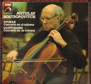 MSTISLAV ROSTROPOVITCH, DVORAK CONCERTO LP 1980 EMI C059-01924 - Picture 1 of 2