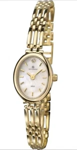 Reloj Accurist de oro de 9 quilates para dama cuarzo diamante madreperla 8803 PVP £1250,00 - Imagen 1 de 9