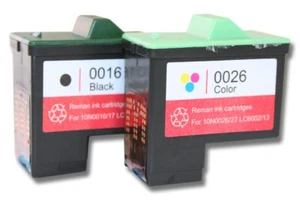 2 Cartouches d'imprimante Multicouleur pour Lexmark x74 x72 z23e z13 z23 x75 X6 - Photo 1/1