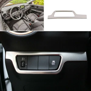 For Kia Forte 2019-2021 Silver interior Headlight Switch Button Cover Trim Frame - Picture 1 of 6