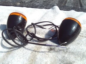 Harley Black Turn signal Rear Housing OEM Dyna  Softail  XL Bullet - Picture 1 of 9