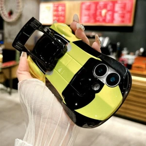 3D Sports Car Holder Case For iPhone 16 Pro Max 15 14 13 12 Hybrid Hard Cover - Picture 1 of 34