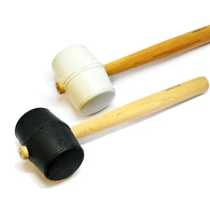 CS Osborne Rubber Furniture / Upholstery Mallet Black/White 11/13oz Ref. 197/396 - Picture 1 of 3