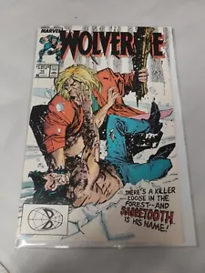 Wolverine 10 August 1989 Fight with Sabertooth Marvel Comics - Picture 1 of 10