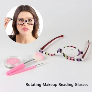 Eyeglasses Cosmetic Glasses Rotating Makeup Reading Glasses Magnifying Glasses - Picture 1 of 18