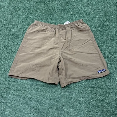 Pantalones Cortos Patagonia Baggies Largos 7" Sin Peso Secado Rápido Verde Oscuro Talla Mediana Foto 1 de 4