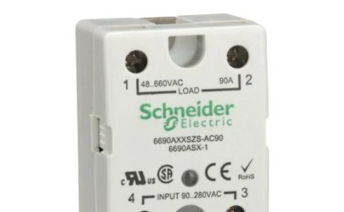 P067144EM Schneider Relays, 6000 Series Solid State Relay, 90A, 90-280VAC Input, - Image 1 of 1