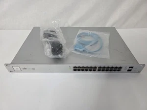 Ubiquiti UniFi Switch US-24-500W 24 Port Gigabit PoE 2 SFP 1G Network Switch - Picture 1 of 4