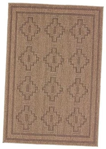Indoor Outdoor 3x8 Runner Rug, Farmhouse, Brown/Black - Picture 1 of 7