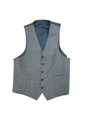 Lauren Ralph Lauren Mens Classic fit Button-Up Suit Vest Small Green Solid - Image 1 of 3