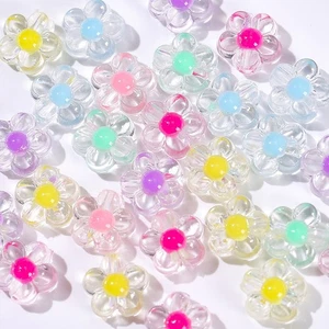 Wholesale acrylic flower  children's handmade bead bracelet bead jewelry - Picture 1 of 20