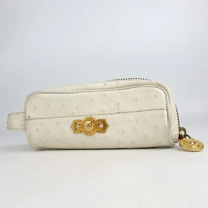 Authentic VERSACE Sunburst Pouch leather[Used] - Picture 1 of 10