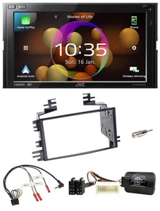 JVC DAB Lenkrad 2DIN Bluetooth USB Autoradio für Kia Sportage II 2005-2008 schwa - Bild 1 von 11