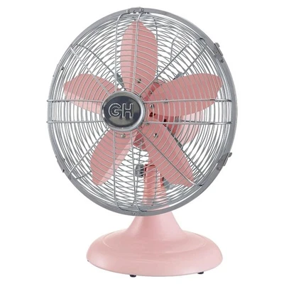 92606 All-Metal 12" Retro Desk Office Table Fan with Wide Oscillation, 3-Spee... - Image 1 of 4