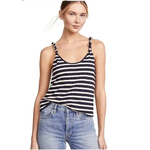 Current/Elliott Striped Twisted Cotton Marinier Jersey Tank size 1 - Picture 1 of 10