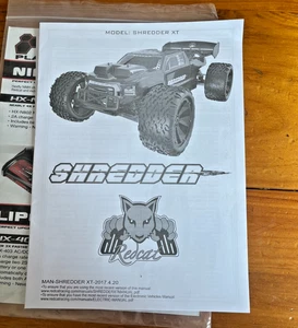 REDCAT RACING SHREDDER XT 1/6 Scale STOCK OWNERS MANUAL - Picture 1 of 2