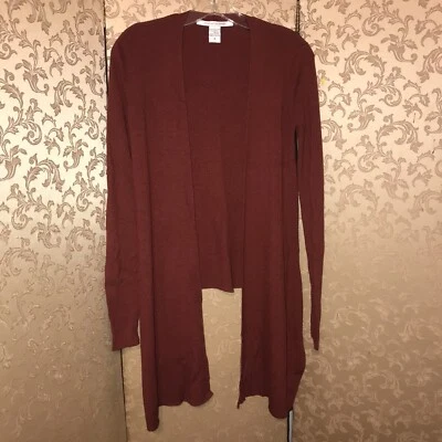 Diane Von Furstenberg DVF Brick Red SLOAN Cardigan Sweater Size Medium M - Image 1 of 4