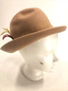 Vintage 100% Wool Hat "Excello" Georgi by Geo W. Bollman & Co Inc Made in USA - Picture 1 of 9