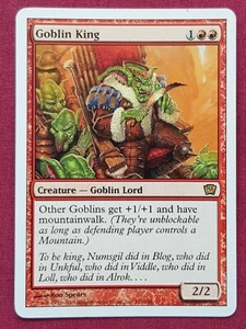 Magic The Gathering 9TH EDITION GOBLIN KING red card MTG - Picture 1 of 2