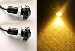 coppia mini frecce micro luci per moto universali cafe racer ø18mm - Foto 1 di 3